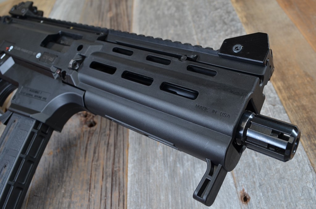 HBI CZ SCORPION PAKSE SAPPER HANDGUARD_BLACK_ISO CLOSE