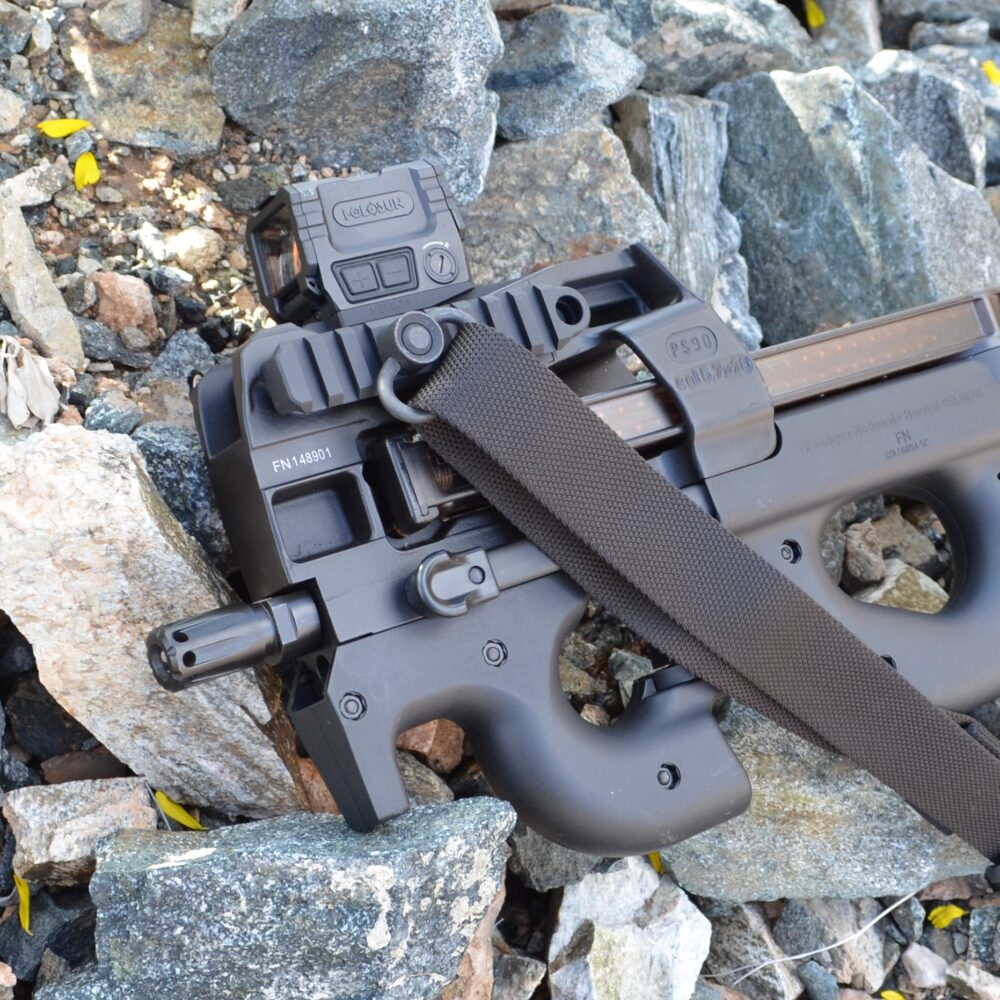 HBI FN P90 PS90 1913 QD RAIL, INSTALLED WITH SLING