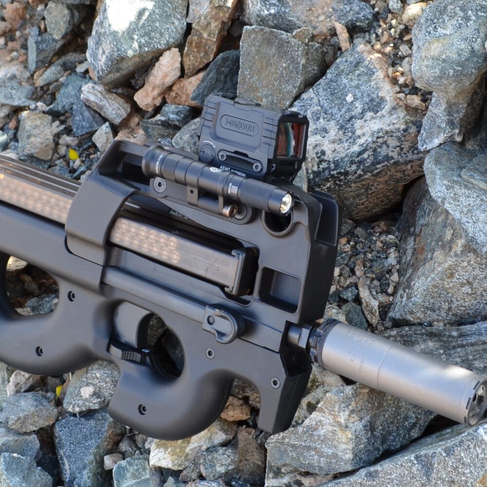 HBI FN P90 PS90 SUREFIRE PRO DIRECT LIGHT MOUNT, SCOUT MICRO, INSTALLED