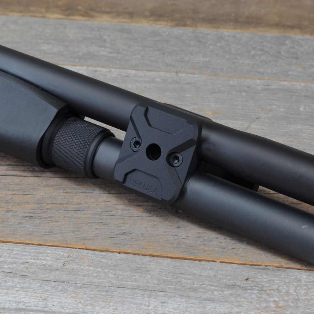 HBI MOSSBERG 940 PRO ALUMINUM BARREL TUBE CLAMP, QD MOUNT, INSTALLED_4