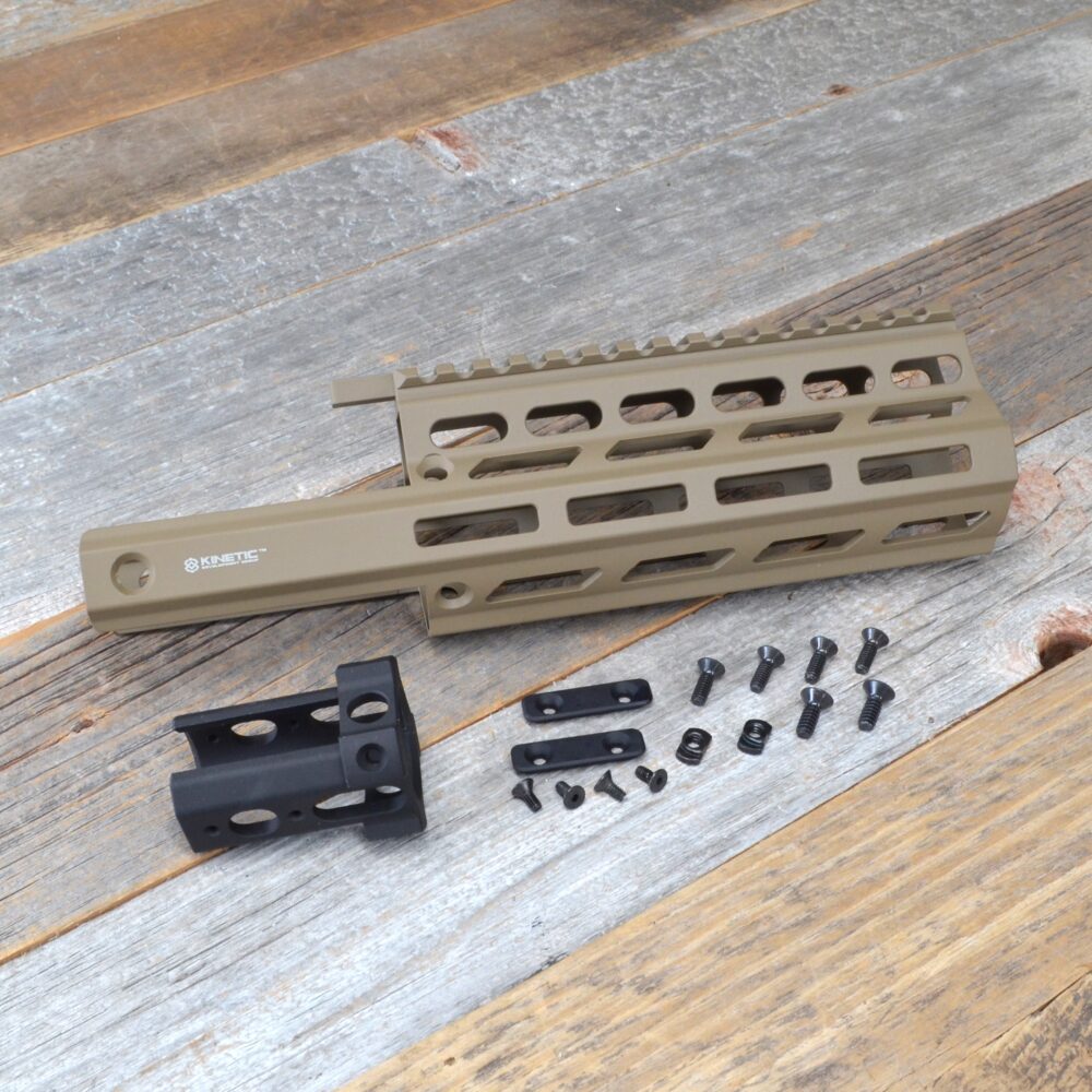 HBI GRAND POWER STRIBOG RECEIVER EXTENSION HANDGUARD BY KINETIC KDG 6 INCH SRX6, FDE, ISO