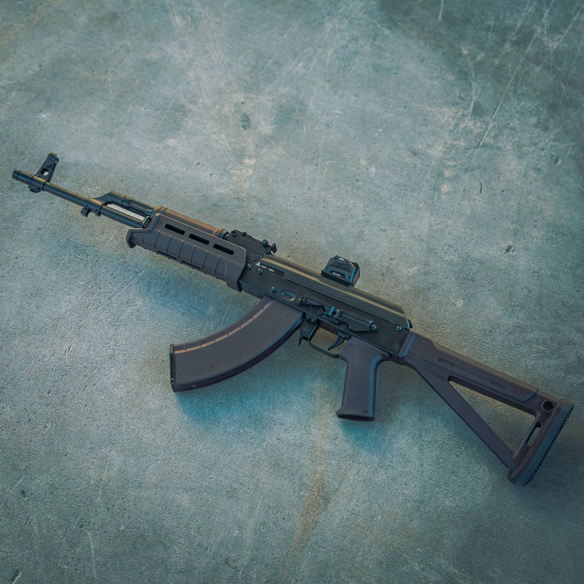 HBI AK AK47 AK74 DIRECT MOUNT WELD ON OPTIC MOUNT, AIMPOINT EPS ON PSA GF5_7